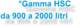 °Gamma HSC da 900 a 2000 litri