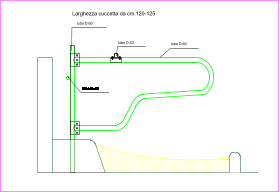 tubo D.60 tubo D.42 tubo D.60 tubo D.42 Larghezza cuccetta da cm.120-125