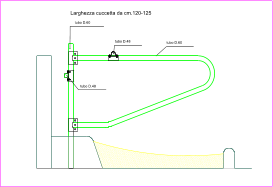 tubo D.60 tubo D.60 Larghezza cuccetta da cm.120-125 tubo D.48 tubo D.48
