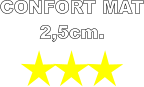 CONFORT MAT 2,5cm.